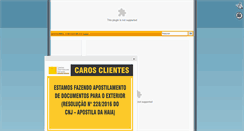 Desktop Screenshot of cartoriotsampaio.com.br